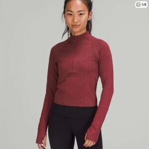 Lululemon Rest Less Cropped Half Zip